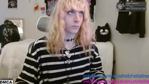 Snapshot of alice_hatchette chatting on October 13, 8:55 pm Alice Hatchette online show from October 13, 8:55 pm