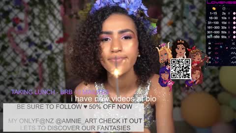 Snapshot of amnie_ chatting on February 6, 6:13 pm RETURN 30TH 100 explicit on online show from February 6, 6:13 pm
