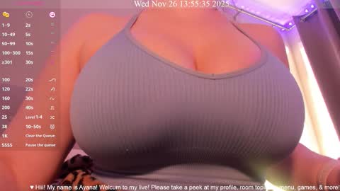 Ayana Delatorre online show from November 26, 9:55 pm