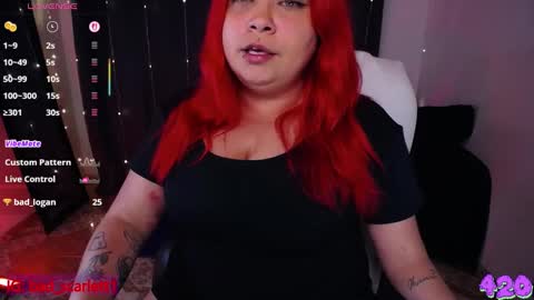 Snapshot of bad_scarlett1 chatting on March 5, 11:27 pm Scarlett online show from March 5, 11:27 pm