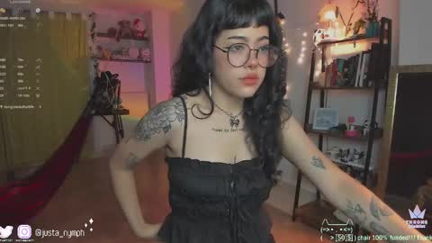 Snapshot of blushing_nymph chatting on February 3, 3:09 am Im Nym Justa nymph on twitter and IG online show from February 3, 3:09 am