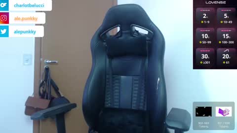 Snapshot of charlotbelucci_ chatting on October 19, 6:12 pm Ale punky online show from October 19, 6:12 pm
