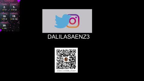 Snapshot of dalila_oficials chatting on March 10, 9:45 am online show from March 10, 9:45 am