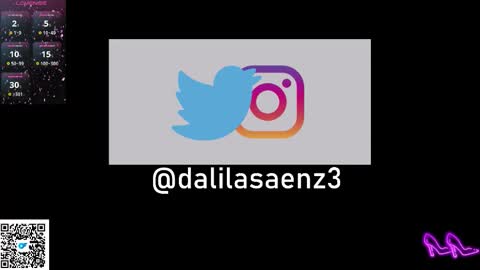 Snapshot of dalila_oficials chatting on September 28, 11:19 am online show from September 28, 11:19 am