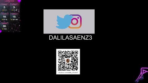 Snapshot of dalila_oficials chatting on January 10, 11:18 pm online show from January 10, 11:18 pm