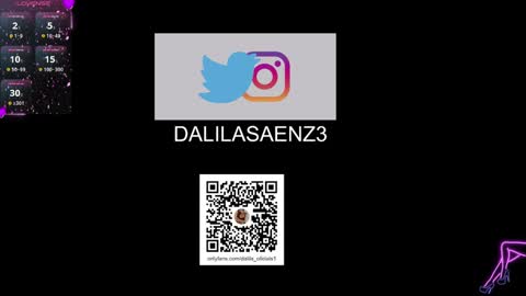 Snapshot of dalila_oficials chatting on February 25, 10:31 pm online show from February 25, 10:31 pm