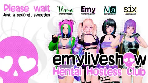 Snapshot of emyliveshow chatting on October 13, 5:09 am Hentai Hostess Club online show from October 13, 5:09 am