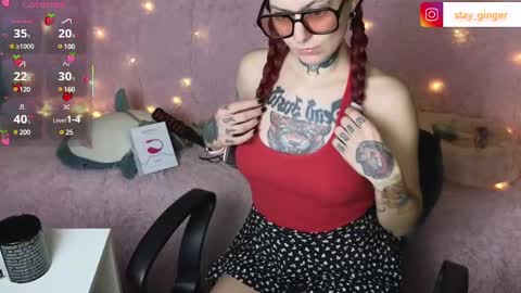 Snapshot of ginger_stay chatting on February 7, 9:37 am Ginger online show from February 7, 9:37 am
