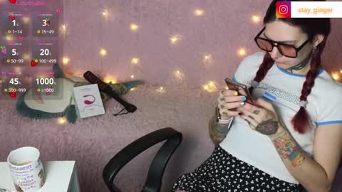 Snapshot of ginger_stay chatting on March 1, 8:45 am Ginger online show from March 1, 8:45 am