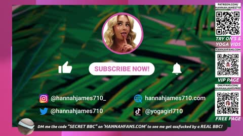 Snapshot of hannahjames710 chatting on January 22, 4:33 pm Hannah James online show from January 22, 4:33 pm