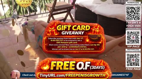 Hannah James online show from January 17, 3:43 pm