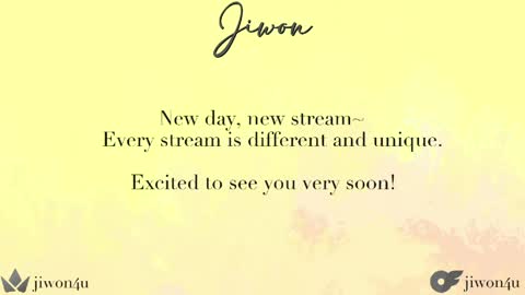 Jiwon online show from March 29, 11:06 pm