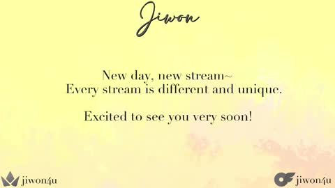 Jiwon online show from November 16, 7:38 pm
