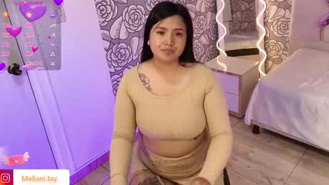 Snapshot of mellani_tay chatting on February 21, 3:23 am Mellani  online show from February 21, 3:23 am