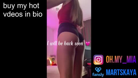 Snapshot of mia4sin chatting on September 16, 1:24 pm Mia Martskaya online show from September 16, 1:24 pm