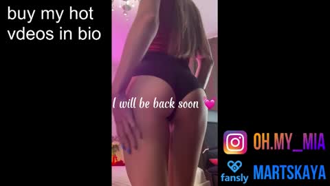Snapshot of mia4sin chatting on February 21, 7:56 am Mia Martskaya online show from February 21, 7:56 am