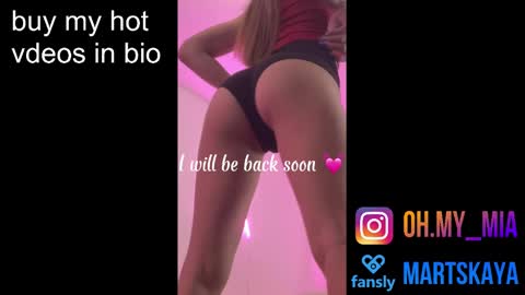 Snapshot of mia4sin chatting on January 17, 6:47 am Mia Martskaya online show from January 17, 6:47 am
