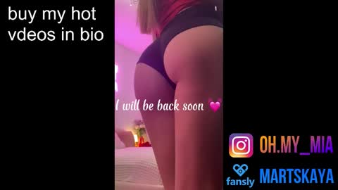 Snapshot of mia4sin chatting on October 2, 9:52 am Mia Martskaya online show from October 2, 9:52 am
