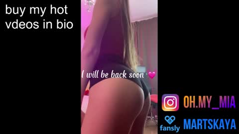 Snapshot of mia4sin chatting on January 25, 7:49 am Mia Martskaya online show from January 25, 7:49 am