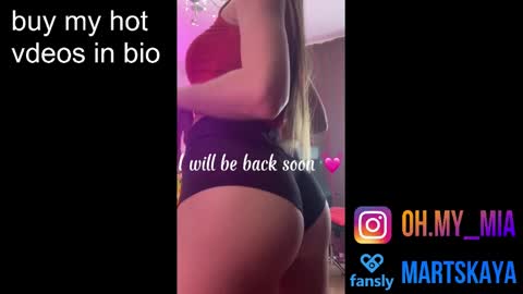 Snapshot of mia4sin chatting on February 23, 8:39 am Mia Martskaya online show from February 23, 8:39 am