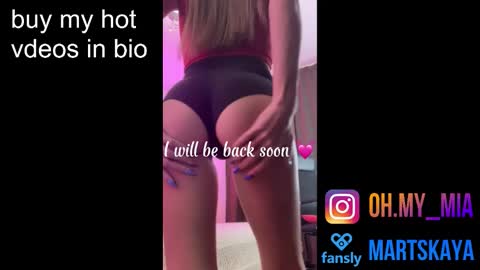 Snapshot of mia4sin chatting on September 9, 7:25 pm Mia Martskaya online show from September 9, 7:25 pm