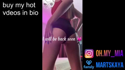 Snapshot of mia4sin chatting on February 9, 7:15 am Mia Martskaya online show from February 9, 7:15 am