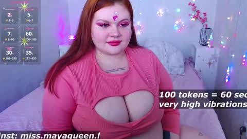 Snapshot of missmayaqueen chatting on February 14, 9:13 am Maya online show from February 14, 9:13 am