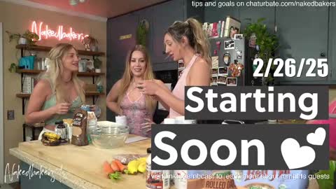 Snapshot of nakedbakers chatting on February 27, 1:41 am Naked Bakers online show from February 27, 1:41 am