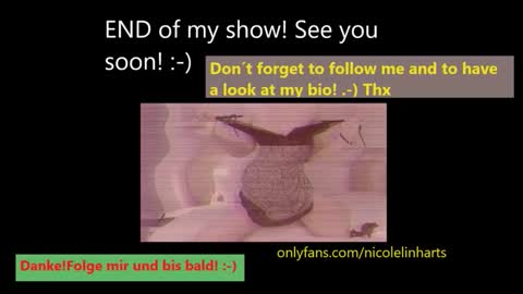 Snapshot of nicolelinharts chatting on October 10, 10:25 pm Birthday online show from October 10, 10:25 pm