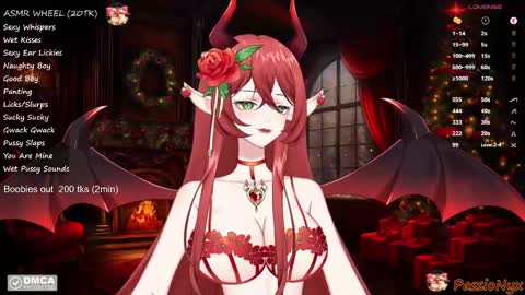 Snapshot of passionyx chatting on December 21, 4:30 am Succubus Nyx online show from December 21, 4:30 am