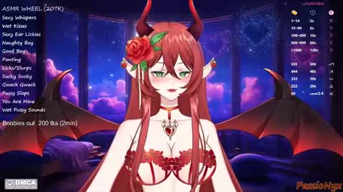 Snapshot of passionyx chatting on January 4, 1:21 am Succubus Nyx online show from January 4, 1:21 am