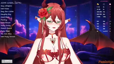 Snapshot of passionyx chatting on January 19, 5:58 am Succubus Nyx online show from January 19, 5:58 am