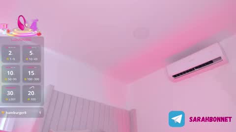 Sarah Bonneth online show from November 21, 12:25 pm