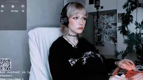 Snapshot of say_mary chatting on October 13, 12:01 am pronoun she. name Mary. age 21. online show from October 13, 12:01 am