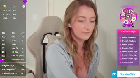 SeraLeeXXX online show from September 22, 8:57 pm