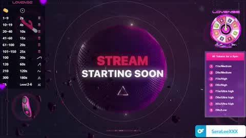 SeraLeeXXX online show from December 14, 8:59 pm