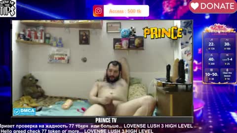 BISEXPRINCE777 online show from July 10, 6:56 pm