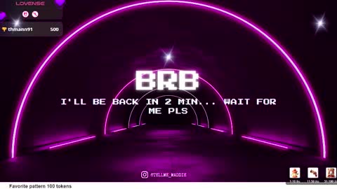 Maddie online show from March 12, 12:36 am