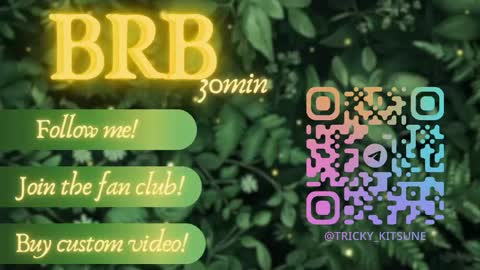 trickykitsune online show from April 2, 3:08 pm