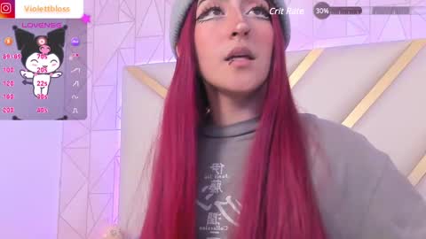 Snapshot of violettbloss chatting on February 13, 3:18 am Violeta online show from February 13, 3:18 am
