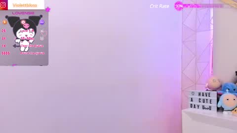 Snapshot of violettbloss chatting on February 5, 1:04 am Violeta online show from February 5, 1:04 am