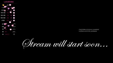 Anastasia online show from January 3, 9:36 pm